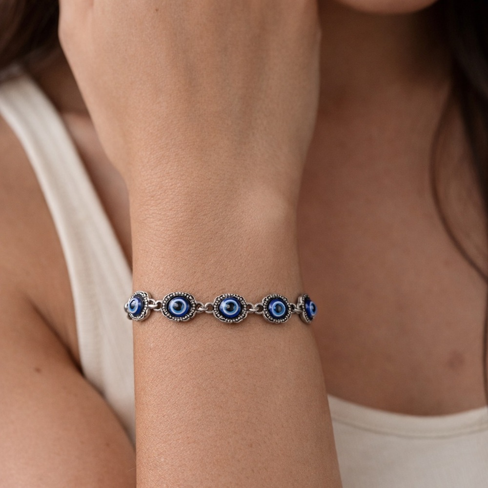 Blue Evil Eye Bracelet